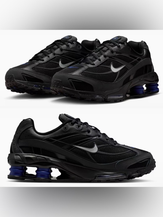 Nike Other - Nike Shox 🔥 Ride 2 Black Metallic Silver Deep Royal Blue IM5999-010 Size 10.5